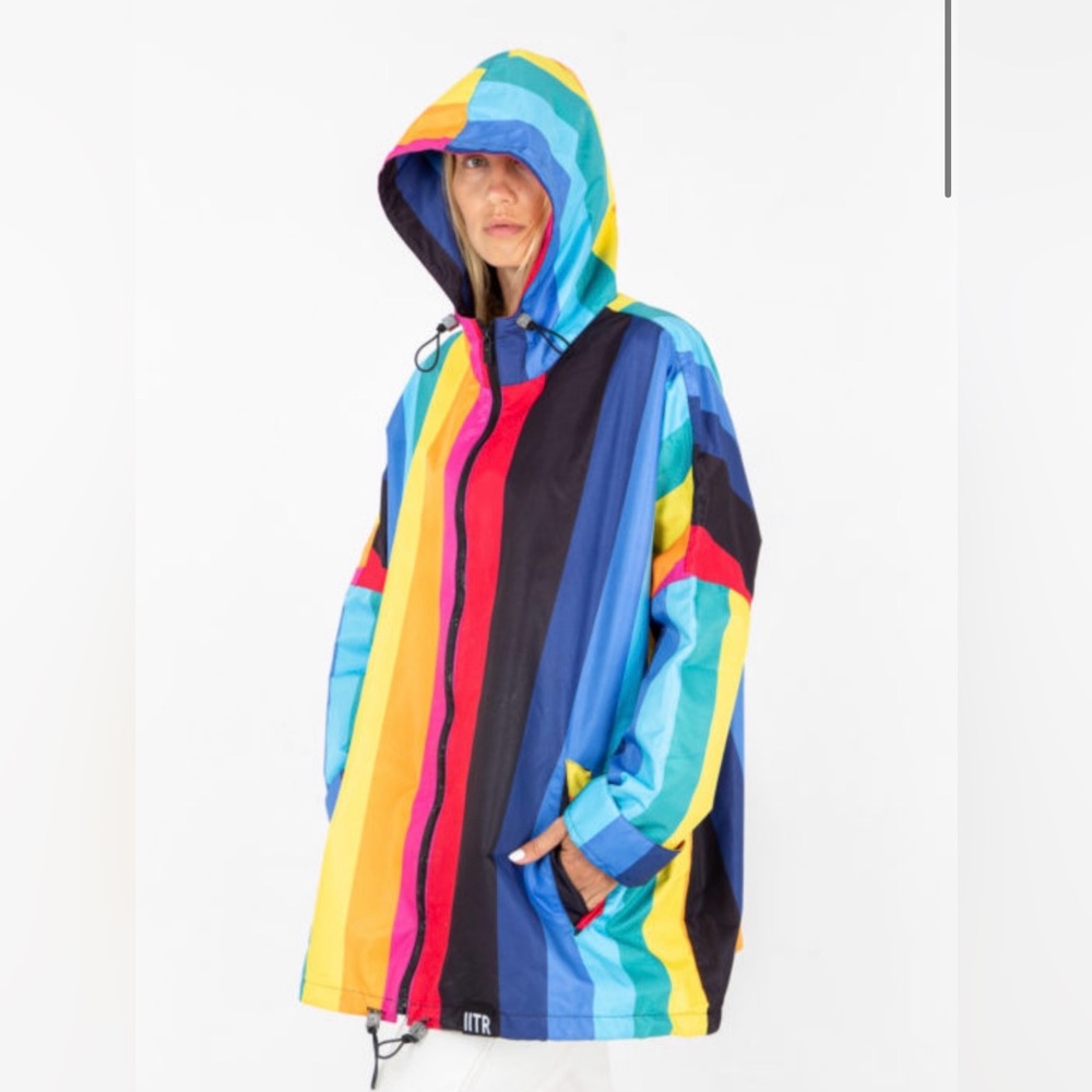Night Rainbow Rain Jacket